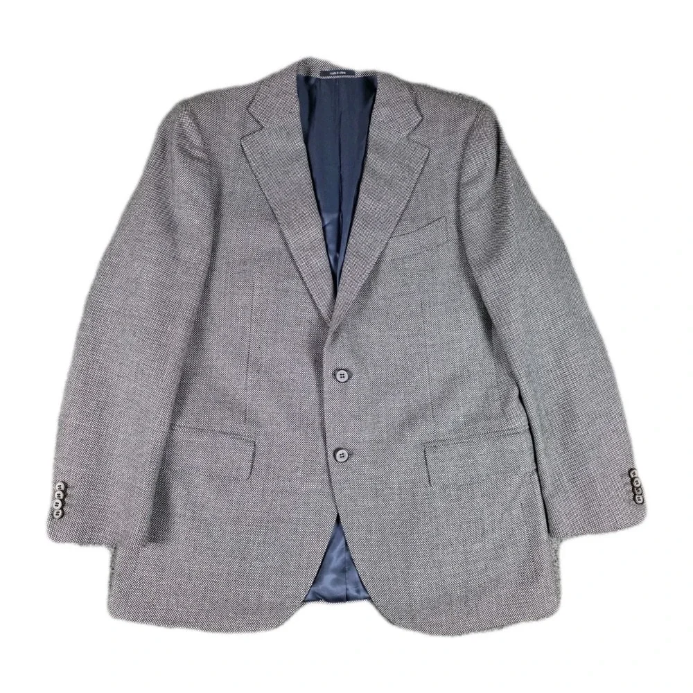 Suit Supply Size54 Sport Coat Blazer- Blue - Lazio - Pure Wool